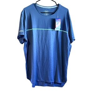 Asics Gel-Cool SS Top Mens 2XL Blue NEW 154570 Short Sleeve Running Shirt